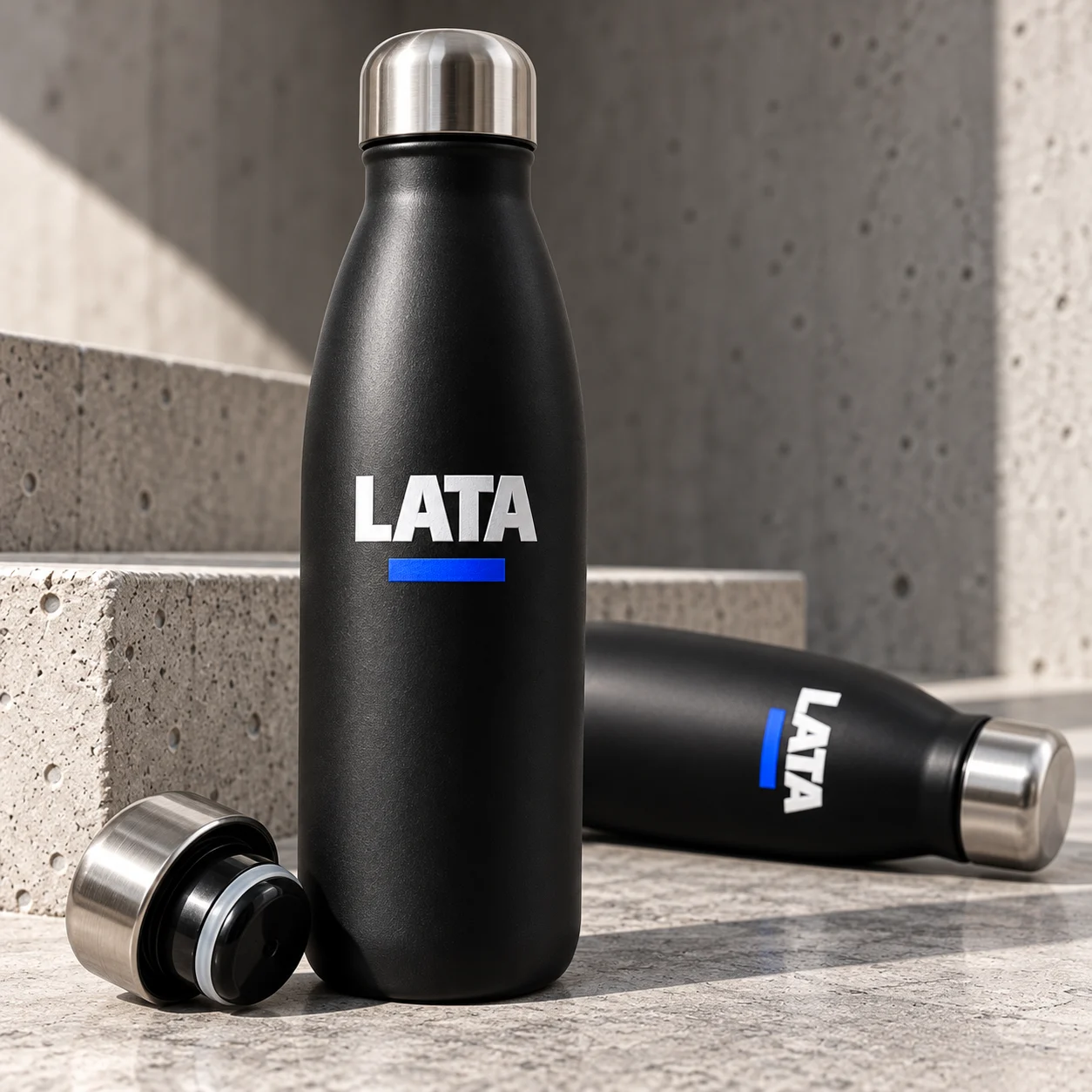 Garrafa Térmica LATA — Preta