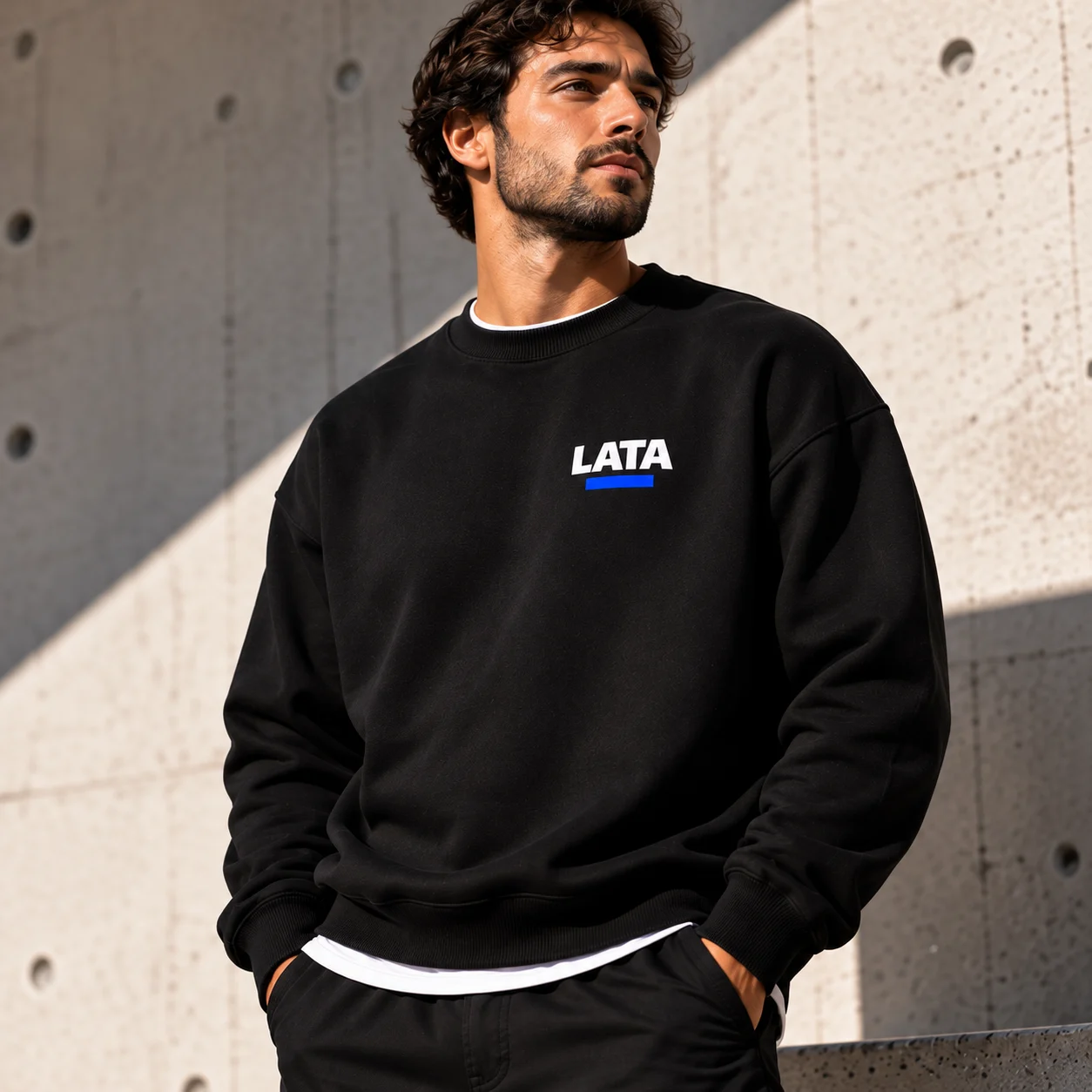 Sweatshirt Conforto LATA — Preta