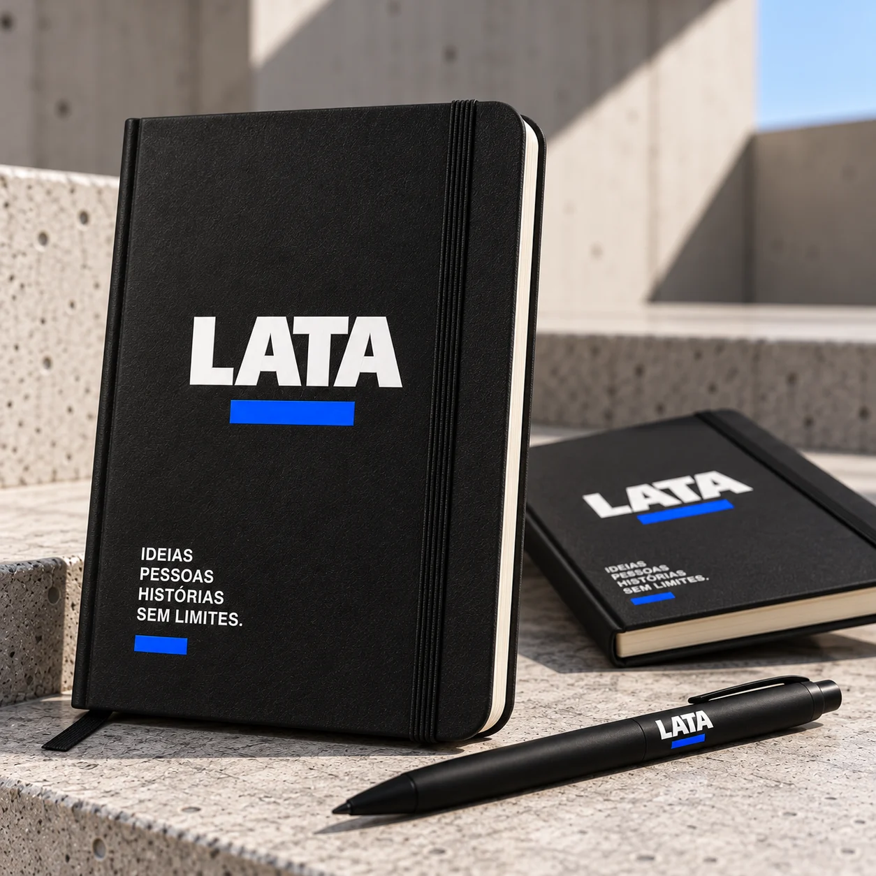 Caderno LATA — Preto