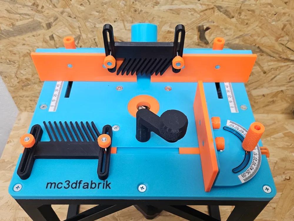Mesa para tupia de alto desempenho com sistema de elevação do motor, 300x260 mm